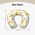thumbnail image 5 of Gaeub Farm Bee Cute Honey Print Memory Foam Travel Pillow,U-Shaped Neck Pillow,Head Neck Support Airplane Pillow,Flight Pillow for Traveling,Car,Home,Office,Washable Cover, 5 of 8