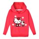 thumbnail image 3 of Hello Kitty, ropa para niños, nuevos productos, Tops informales con estampado de dibujos animados, Sudadera con capucha deportiva de algodón puro para niño, suéter dulce de moda para niñas, 3 of 5