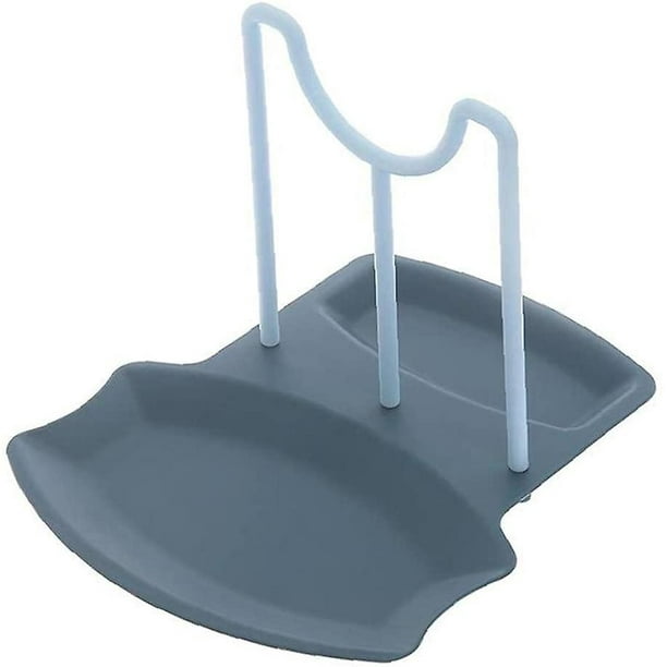 Soporte de tapa, estante de descanso para cucharas, organizador de tapas de ollas, soporte progresivo para tapas y cucharas, rejillas para ollas y sartenes, almacenamiento en el hogar. Afortunado Sencillez