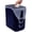 Navy, variant on Trash Can (Black) - Reuse Grocery Bags - Plastic Garbage Container for Bathroom, Vanity, Laundry Room, Kitchen, Office, Garage - 2.5 Gallon Wastebasket with Hooks to Secure Trash Bags