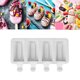 thumbnail image 5 of Inteprter Molde de silicona para helados 3D DIY hecho a mano, molde para paletas ecológico, Mousse, postre, congelador, jugo, bandeja para cubitos de Herramientas y accesorios para hornear 4 ranuras Inteprter HA006419-01, 5 of 6