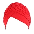 thumbnail image 1 of Chapeau Plissé Pré-Noué pour Femmes Bonnet Tricoté Turban de Soleil, 1 of 7