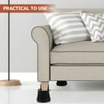 thumbnail image 6 of FONDOTIN Metal and Plastic Adjustable Furniture Riser for Desk and Bed Legs, 6 of 7