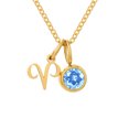 thumbnail image 1 of Collier Rune Tridimensionnel des Douze Constellations, Luxe Léger, Couleur, Collier Pierre de Naissance en Strass, Collier en Acier Inoxydable, 1 of 6
