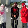thumbnail image 3 of Spider Man Hip Hop Sudadera con capucha Spinnennetz Joker Camisa Jungen Mädchen gedruckt voller Reiß verschluss Punk Kleidung perder Paar Mantel lässig Stil Top, 3 of 5