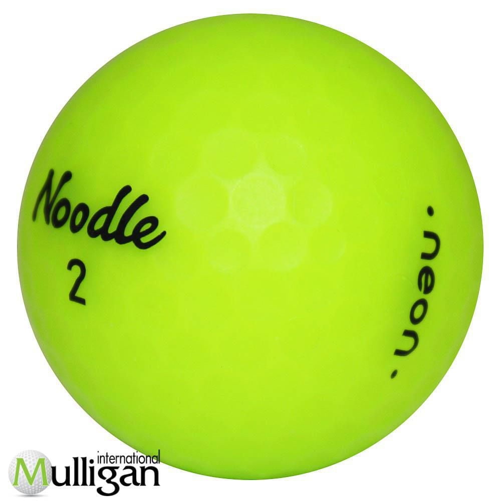 Mulligan - 12 Noodle Neon Matte 5A Recycled Used Golf Balls, Green