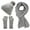 Grey, variant on Bmisegm Women&Men Autumn Winter Warm Wool Hat Scarf Gloves Slouchy Three Pieces Winter Snow Knit Cap Screen Mittens Scarves Sets Winter Scarf for Women Grey One Size