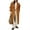 Brown, variant on Womens Oversized Long Trench Coat Double Breasted Lapel Windproof Overcoat with Belt