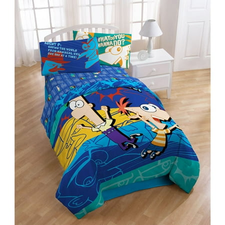 Disney Phineas and Ferb Bedding Comforter, Twin/Full - Walmart.com
