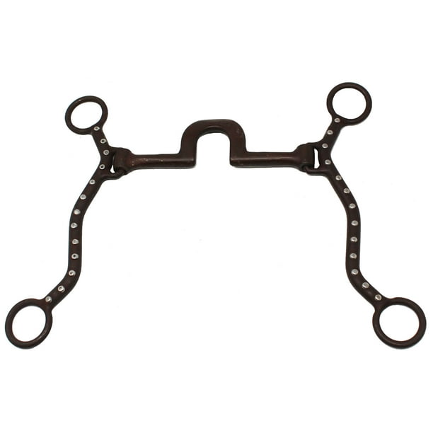 Sweet Iron Dotted High Port 5” Mouth Horse Correction Bit 8" cheeks