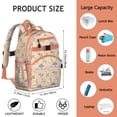 thumbnail image 6 of Hedgehog Pattern Backpack for School,Cute School Bag,Schoolbag with Adjustable Shoulder Straps & Padded Back,15.25"x11.5"x5.25", 6 of 6