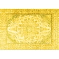 thumbnail image 1 of Ahgly Company Machine Washable Indoor Rectangle Persian Yellow Traditional Area Rugs, 8' x 10', 1 of 4