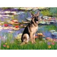thumbnail image 2 of CafePress - Lilies & G Shep Mug - 11 oz Ceramic Mug - Novelty Coffee Tea Cup, 2 of 3
