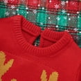 thumbnail image 2 of Newborn Baby Bodysuits Winter Reindeer Knitted Infant Kids Boys Girls Christmas Onesie Outfits 0-18m Toddler Outerwear Jumpsuits, 2 of 5
