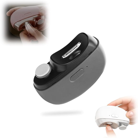 Electric Nail Clippers Toenail Clipper,New 2 in 1 Electric Polishing Automatic Smart Nail Clippers,Nail Trimmer with 2-Speed Adjustable,Fingernail Clipper for Seniors,Men Women,Kids, Adults