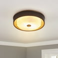 thumbnail image 5 of Aiwen 2 Light Modern Round Shade Flush Mount Ceiling Lamp Home Decor Light Fixture, 5 of 9