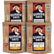 Quaker Old Fashioned Rolled Oats, USDA Organic, 24 oz Resealable Bags, 4 Pack