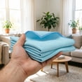 thumbnail image 7 of 5Pcs Microfiber Glass Cleaning Cloth 12 Inch Lint Free Polishing Towel – Streak Free Reusable Cleaning Cloth for Windows, Mirrors, Windshields, Glasses – Home, Auto, and Office Use, A, 7 of 7