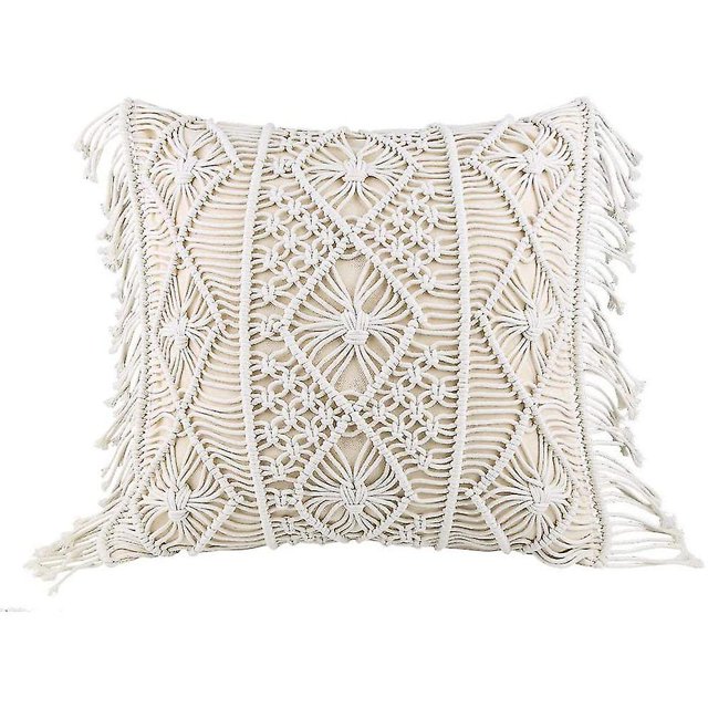 Juego de 2 fundas de almohada decorativas Yuxing estilo bohemio 45 cm x 45 cm amarillo