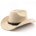 thumbnail image 1 of Western Frontier Cowboy Hat Curved Brim for Outdoor Adventure Travel Riding and Country Style Craftsmanship, 1 of 3