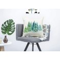 thumbnail image 5 of Christmas Tree Throw Pillow Cover Farmhouse Decor Cushion Case for Sofa Couch 18x18 Inches Linen, 5 of 6