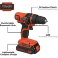 thumbnail image 5 of Black & decker LDX120 - Taladro inalámbrico/destornillador 20 V Black & Decker ., 5 of 5