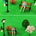 thumbnail image 4 of Miangastore Tiny Park Bench Orange 6Pcs 0.4In, 4 of 8