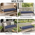 thumbnail image 4 of YEERSWAG 48x18x3 inch Outdoor Chair Cushions Bench Cushion Patio Chair Cushions Non Slip Removable Anti-fading Water Resistant Garden Loveseat Cushion with Handle, 4 of 8