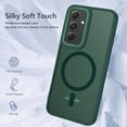 thumbnail image 3 of for Samsung Galaxy A54 Case [Compatible with MagSafe] Magnetic Cases Slim Translucent Matte Back Anti-Scratch Skin Feeling Shockproof Protective Phone Case for Samsung Galaxy A54 5G, Green, 3 of 18