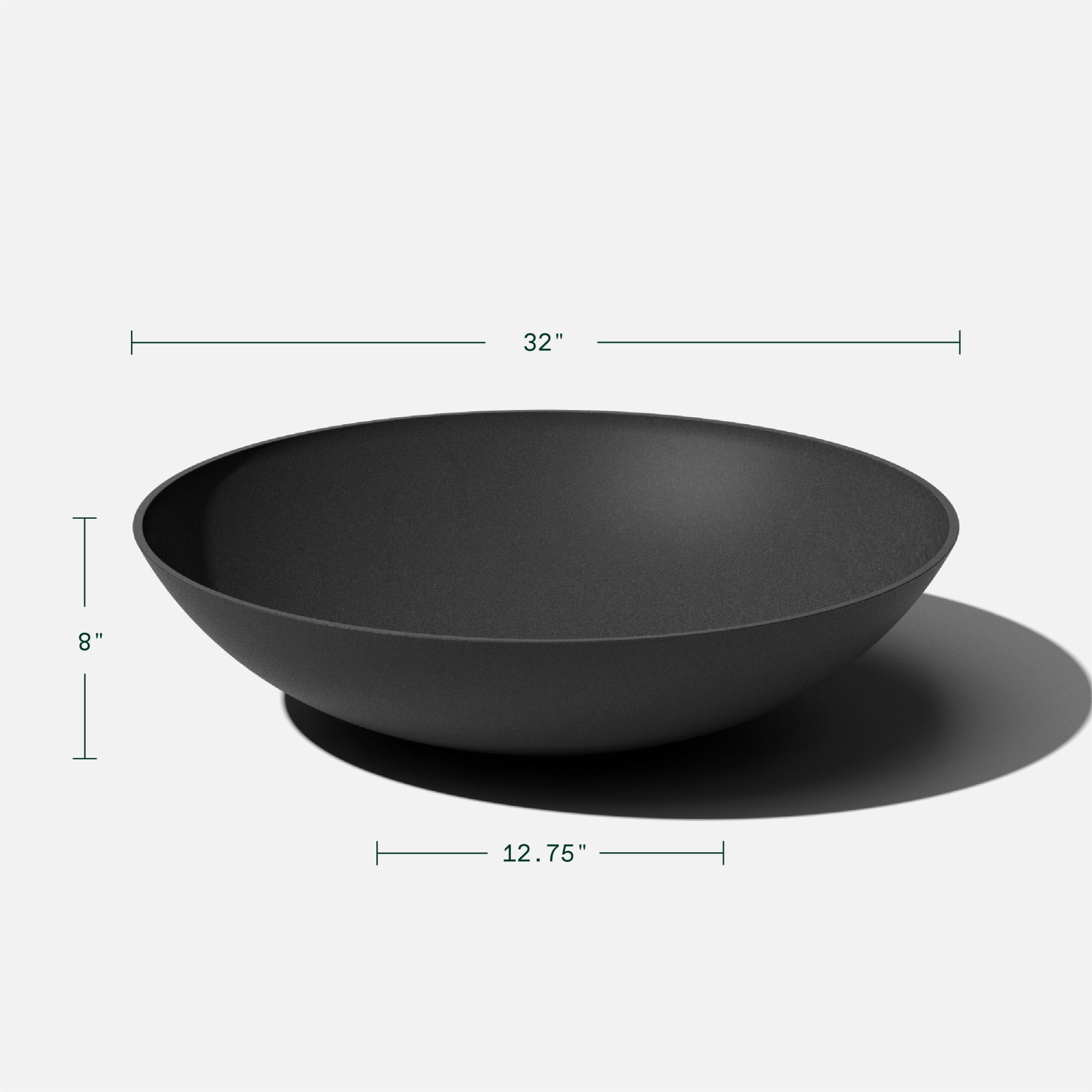 Veradek Mason Series Lane Bowl 32" Plastic-Stone Planter 2-Pack Black
