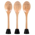 thumbnail image 1 of Juego de 3 cucharas de madera para premios de cocina y repostería. Cucharas de madera con base para premios de cocina y concursos de chili., 1 of 7