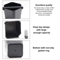 thumbnail image 2 of Matsuzay Coffee Knock Box Absorbente de golpes Bebida en polvo Grind Dump Bin Organizador Lavable Reutilizable Cubo de residuos Contenedor Café Juegos de servir café y té, 2 of 6