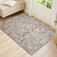 thumbnail image 5 of SIXHOME 2'x3' Small Area Rugs for Living Room Washable Rugs Boho Large Area Rug Modern Geometric Neutral Living Room Rug Carpet Soft Rugs for Bedroom Dining Room Office Home Decor Dark Brown, 5 of 5