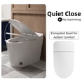 thumbnail image 6 of Los Flexi Non-Electric One-Piece Toilet, 17.3" ADA Height Elongated, Foot Kick & Button Flush, 1.0 GPF Efficient Air Pressure Assisted Flush System, 12" Rough-In, 6 of 13