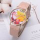 thumbnail image 2 of Elegante reloj de cuarzo con correa de PU, regalo perfecto para las fiestas Reloj unisex con estampado de Papá Noel beige, 2 of 2