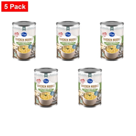 Kroger Reduced Sodium Chicken Noodle Condensed Soup 10.5 oz - 5 Pack