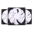 thumbnail image 1 of Pano-Mounts 120mm PC Computer Case Fan 12V 3Pin White Quiet CPU Case Cooling Fan for ITX Mining Rig Rack 3-Pack, 1 of 5