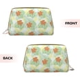 thumbnail image 3 of Gaeub Tropical Flowers Printed Travel Cosmetic Bag,Makeup Bag, Large Capacity Toiletry Bag for Women, Portable Pouch Make Up Organizer with Zipper and Divider, 3 of 8