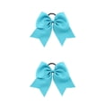 thumbnail image 3 of Qarigey Banda para el cabello grande Bowknot Goma elástica Soporte de cola de caballo ajustable Cabellos Cuerda Scrunchies para mujeres Multi Cielo azul 2Conjunto, 3 of 6