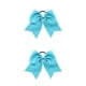 thumbnail image 3 of Qarigey Banda para el cabello grande Bowknot Goma elástica Soporte de cola de caballo ajustable Cabellos Cuerda Scrunchies para mujeres Multi Cielo azul 2Conjunto, 3 of 6