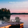 thumbnail image 5 of SONGMY Adirondack-Ottoman | Folding | Set of 2 | HDPE Plastic | Outdoor Footrest | All Weather | Foot Rest | Foot Stool | Grey | for Adirondack Chair | for Patio Backyard Pool, 5 of 7