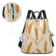 thumbnail image 5 of FORMRS Women's Travel Backpack Purse Anti-Theft Hidden Pockets Casual Shoulder Bag, Wheat Ears Pattern, 5 of 7