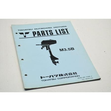 Tohatsu 002-21040-2 M3.5B Parts List