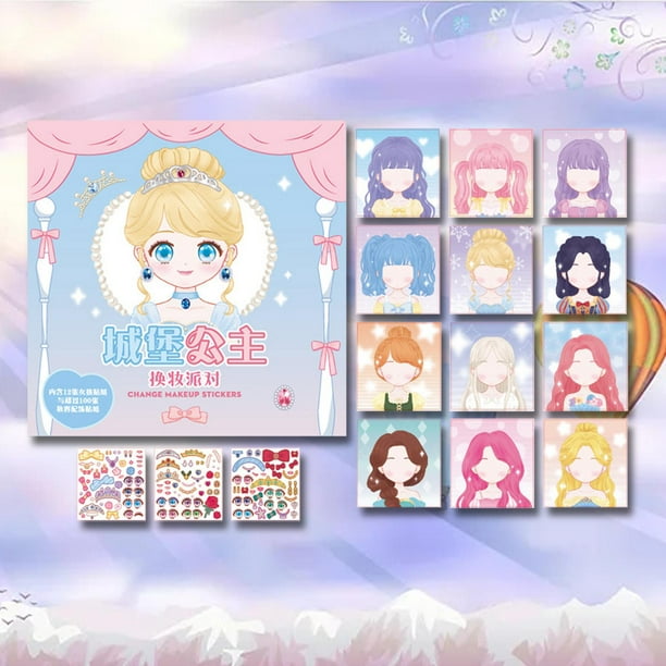 Dress up doll sticker book 2025