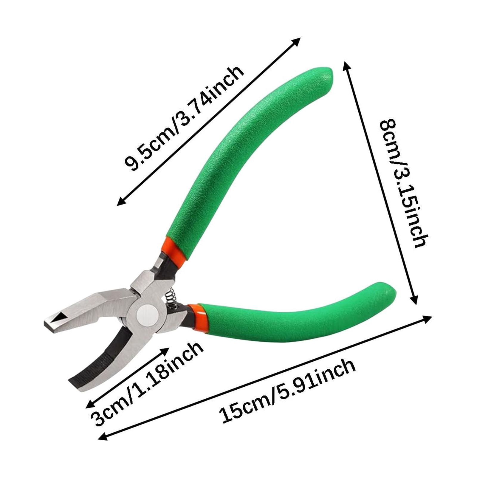 FVDPWYE Glass Cutter Tool Glass Breaking Pliers Ergonomic Handle Heavy Duty Breaker Tile 6inch