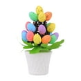thumbnail image 1 of Bonsái de huevos de Pascua artificiales, adorno creativo para festivales navideños en interiores Puntos negros, 1 of 9