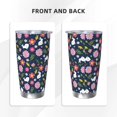 thumbnail image 3 of KLL Floral Rabbit Print 40oz Stainless Steel Insulated Car Cup with Spillproof Lid - Keep Your Drink Hot or Cold on the Go-Straw Two-piece Set, 3 of 8