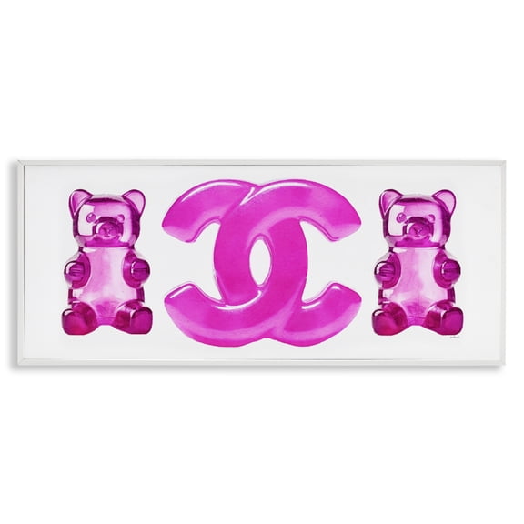 Stupell Industries Art Deco Fashion Brand Candies White Framed Giclee Art, 24 x 10, by Amanda Greenwood