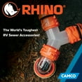 thumbnail image 6 of Camco Rhino RV Wye Sewer Hose Fitting - Orange, UV-Resistant Material (39812), 6 of 8