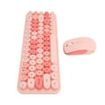 thumbnail image 3 of Retro Keyboard And Mouse , 68 Keys Portable Gaming Keyboard Mouse Combo With USB Receiver, Mixed Color, Round Keycaps For  For Gift, PC, Laptop, Desktop, 3 of 8